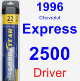Driver Wiper Blade for 1996 Chevrolet Express 2500 - Assurance