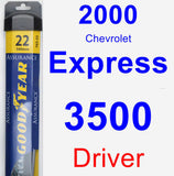 Driver Wiper Blade for 2000 Chevrolet Express 3500 - Assurance