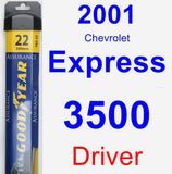 Driver Wiper Blade for 2001 Chevrolet Express 3500 - Assurance