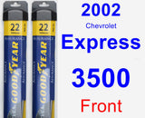 Front Wiper Blade Pack for 2002 Chevrolet Express 3500 - Assurance