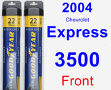 Front Wiper Blade Pack for 2004 Chevrolet Express 3500 - Assurance