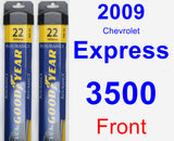 Front Wiper Blade Pack for 2009 Chevrolet Express 3500 - Assurance