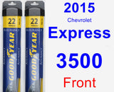 Front Wiper Blade Pack for 2015 Chevrolet Express 3500 - Assurance