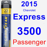 Passenger Wiper Blade for 2015 Chevrolet Express 3500 - Assurance