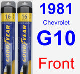 Front Wiper Blade Pack for 1981 Chevrolet G10 - Assurance