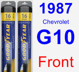 Front Wiper Blade Pack for 1987 Chevrolet G10 - Assurance