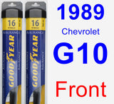 Front Wiper Blade Pack for 1989 Chevrolet G10 - Assurance