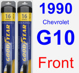 Front Wiper Blade Pack for 1990 Chevrolet G10 - Assurance