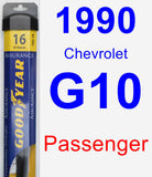 Passenger Wiper Blade for 1990 Chevrolet G10 - Assurance