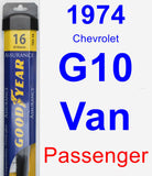 Passenger Wiper Blade for 1974 Chevrolet G10 Van - Assurance