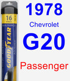 Passenger Wiper Blade for 1978 Chevrolet G20 - Assurance