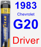 Driver Wiper Blade for 1983 Chevrolet G20 - Assurance