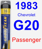 Passenger Wiper Blade for 1983 Chevrolet G20 - Assurance