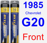 Front Wiper Blade Pack for 1985 Chevrolet G20 - Assurance