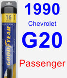 Passenger Wiper Blade for 1990 Chevrolet G20 - Assurance