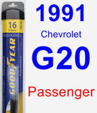 Passenger Wiper Blade for 1991 Chevrolet G20 - Assurance