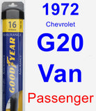 Passenger Wiper Blade for 1972 Chevrolet G20 Van - Assurance