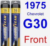 Front Wiper Blade Pack for 1975 Chevrolet G30 - Assurance