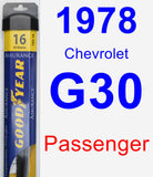 Passenger Wiper Blade for 1978 Chevrolet G30 - Assurance