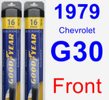 Front Wiper Blade Pack for 1979 Chevrolet G30 - Assurance