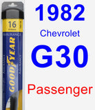 Passenger Wiper Blade for 1982 Chevrolet G30 - Assurance