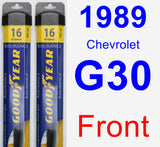 Front Wiper Blade Pack for 1989 Chevrolet G30 - Assurance