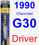 Driver Wiper Blade for 1990 Chevrolet G30 - Assurance