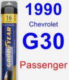 Passenger Wiper Blade for 1990 Chevrolet G30 - Assurance