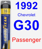 Passenger Wiper Blade for 1992 Chevrolet G30 - Assurance