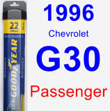 Passenger Wiper Blade for 1996 Chevrolet G30 - Assurance