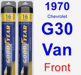 Front Wiper Blade Pack for 1970 Chevrolet G30 Van - Assurance
