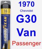 Passenger Wiper Blade for 1970 Chevrolet G30 Van - Assurance