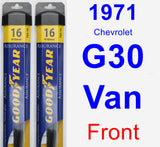 Front Wiper Blade Pack for 1971 Chevrolet G30 Van - Assurance