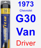 Driver Wiper Blade for 1973 Chevrolet G30 Van - Assurance