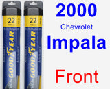 Front Wiper Blade Pack for 2000 Chevrolet Impala - Assurance
