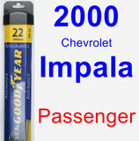 Passenger Wiper Blade for 2000 Chevrolet Impala - Assurance