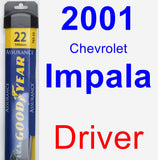 Driver Wiper Blade for 2001 Chevrolet Impala - Assurance