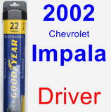 Driver Wiper Blade for 2002 Chevrolet Impala - Assurance