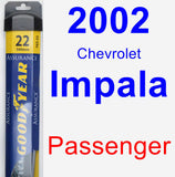 Passenger Wiper Blade for 2002 Chevrolet Impala - Assurance