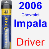 Driver Wiper Blade for 2006 Chevrolet Impala - Assurance