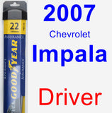 Driver Wiper Blade for 2007 Chevrolet Impala - Assurance