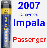 Passenger Wiper Blade for 2007 Chevrolet Impala - Assurance