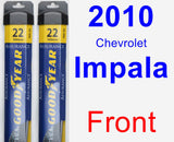 Front Wiper Blade Pack for 2010 Chevrolet Impala - Assurance