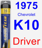 Driver Wiper Blade for 1975 Chevrolet K10 - Assurance