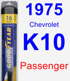 Passenger Wiper Blade for 1975 Chevrolet K10 - Assurance