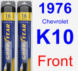 Front Wiper Blade Pack for 1976 Chevrolet K10 - Assurance