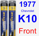 Front Wiper Blade Pack for 1977 Chevrolet K10 - Assurance
