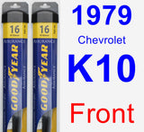 Front Wiper Blade Pack for 1979 Chevrolet K10 - Assurance