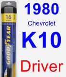Driver Wiper Blade for 1980 Chevrolet K10 - Assurance