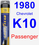 Passenger Wiper Blade for 1980 Chevrolet K10 - Assurance